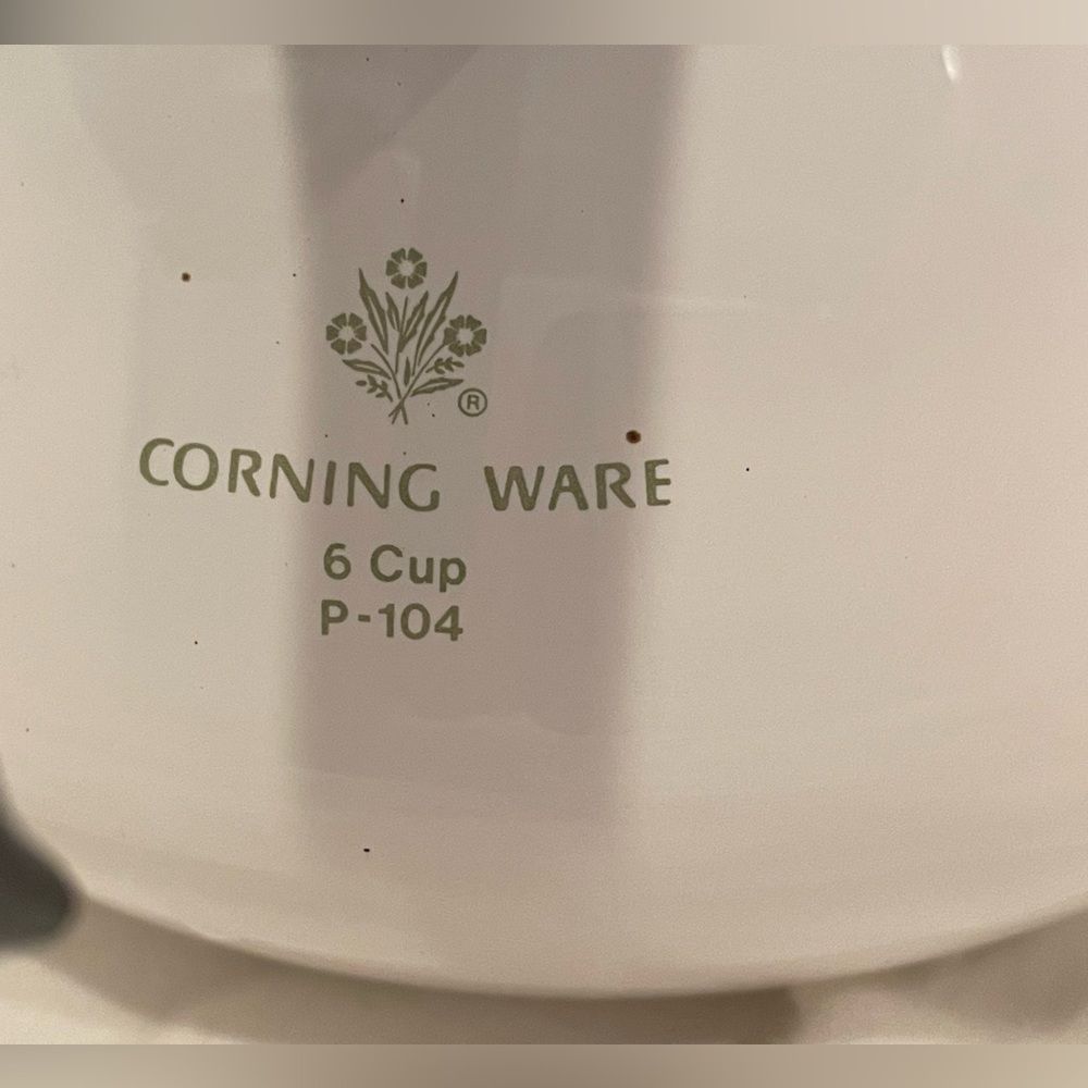 VTG Corning Ware “Floral Bouquet” 6-Cup Teapot. P-104 - Picture 3 of 11